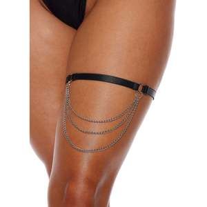 Elastic Garter with Chain Swag.